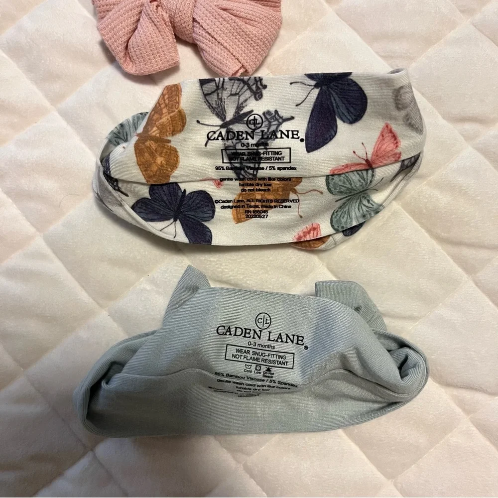 Set of 3 Caden Lane bamboo bows size 0-3 months - Picture 5 of 5